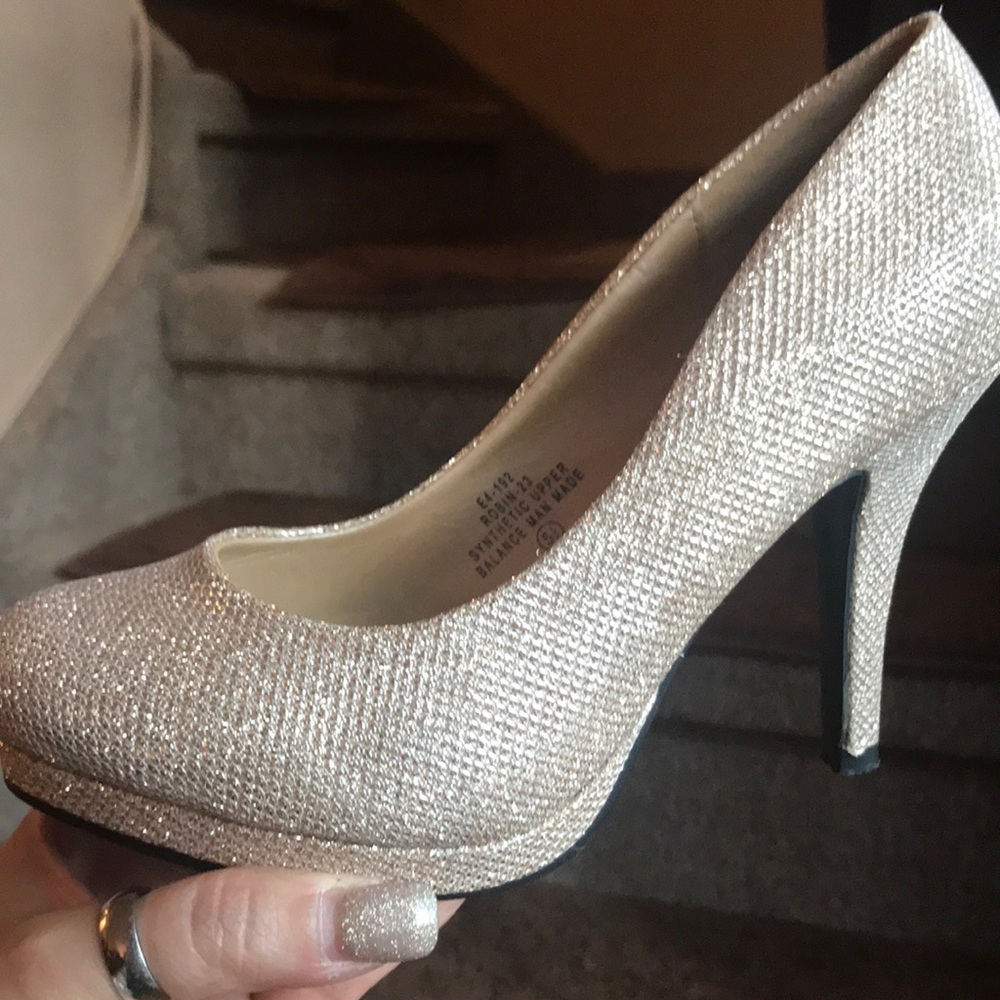 Gold Sparkle Heels